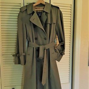 Vintage Burberry Trench Womens size 14 Long